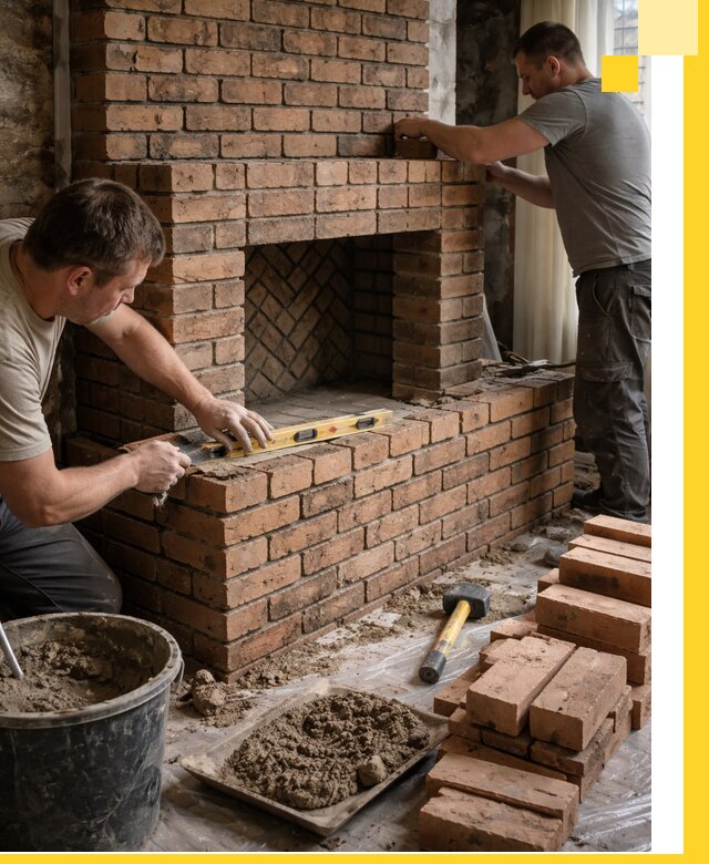 Изготовление и установка кирпичных каминов в Воронеже