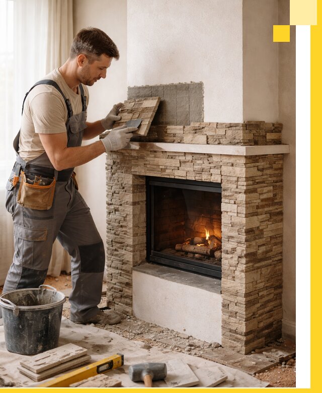 Изготовление и монтаж каминов для дома под ключ в Воронеже