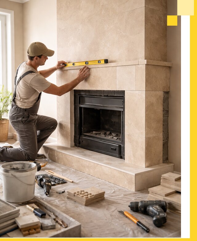 Установка и монтаж каминов в частном доме под ключ в Воронеже