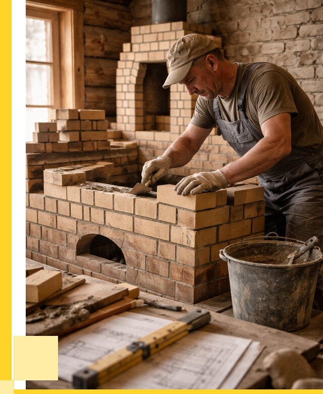 Кладка печей из кирпича в Воронеже цены от 32223 р. - ЭриданВрн