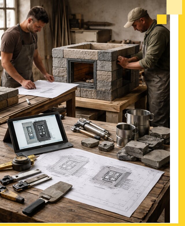 Разработка проектов печей с согласованием и монтажом в Воронеже