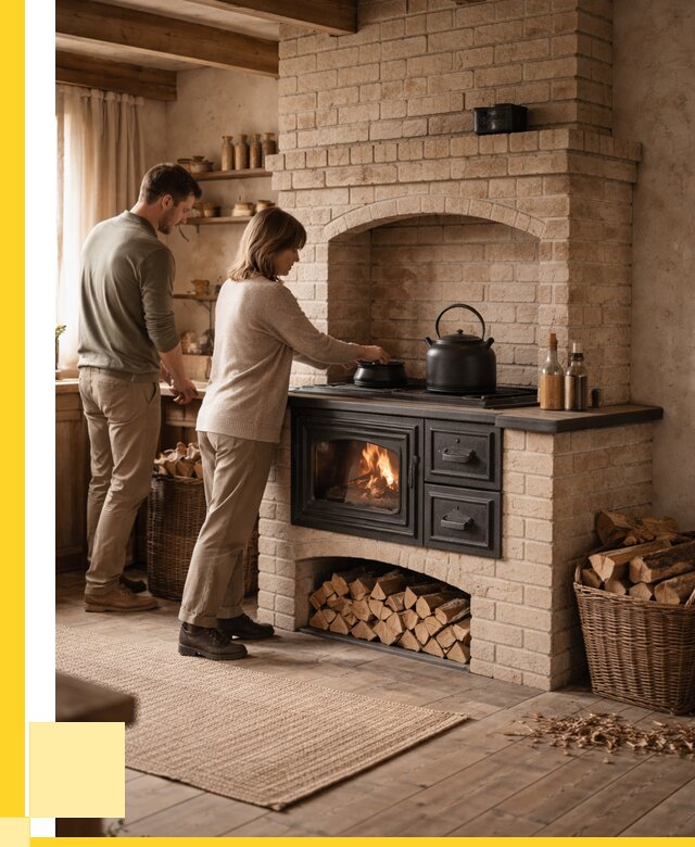 Печи с плитой в Воронеже от 48335 р. | ЭриданВрн — кирпичная печь