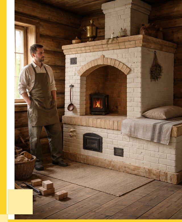 Русские печи с лежанкой под ключ в Воронеже от 161115 р. ЭриданВрн