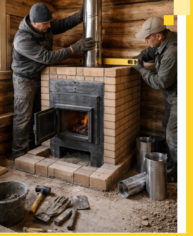 Проектирование, изготовление и установка банных печей в Воронеже