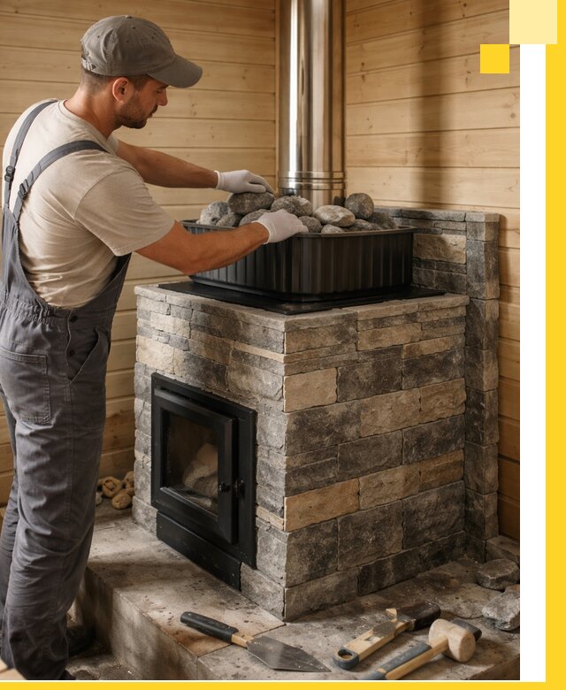 Печи для парной в Воронеже, производство, монтаж и обслуживание