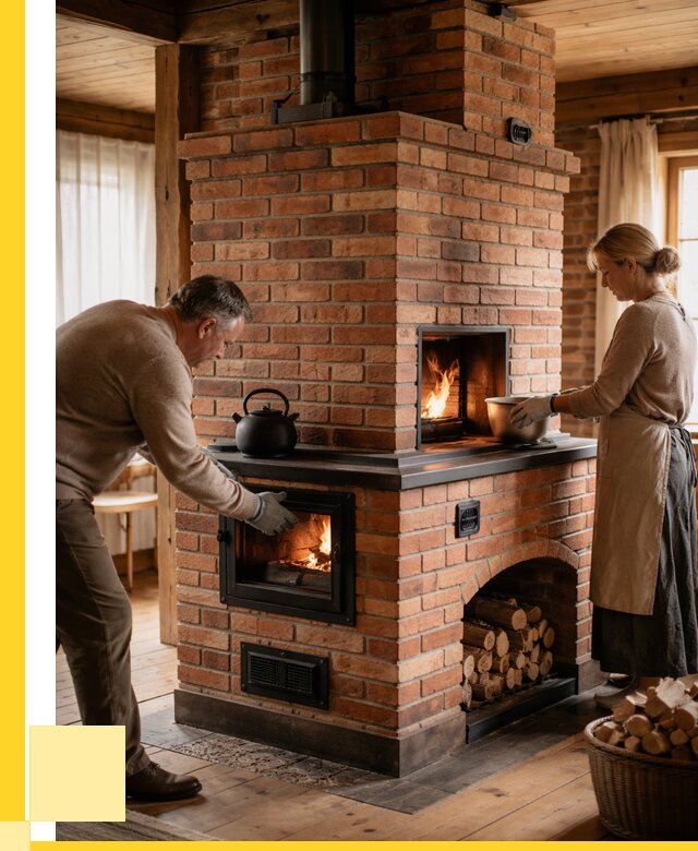 Печи для загородного дома под ключ в Воронеже от 85928 р. | ЭриданВрн