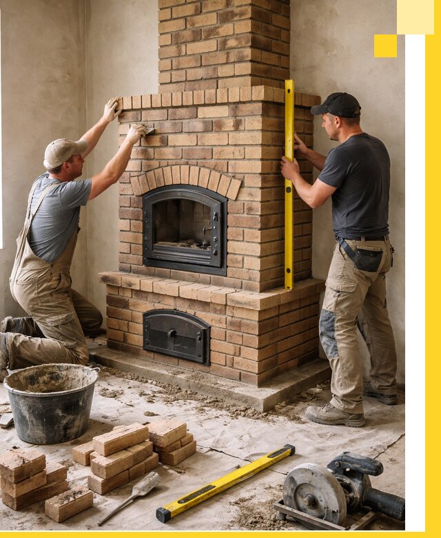 Продажа и установка печей и каминов для дома под ключ в Воронеже