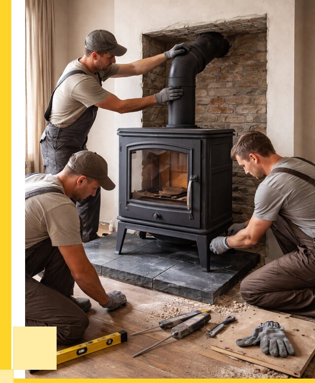 Монтаж печи камина в частном доме в Воронеже от 26853 р. | ЭриданВрн