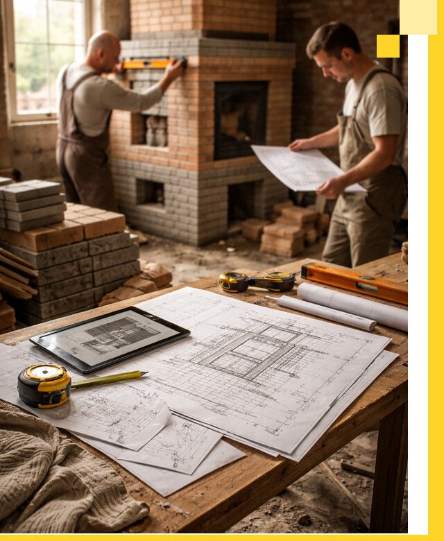 Проекты печей и каминов с индивидуальным дизайном в Воронеже