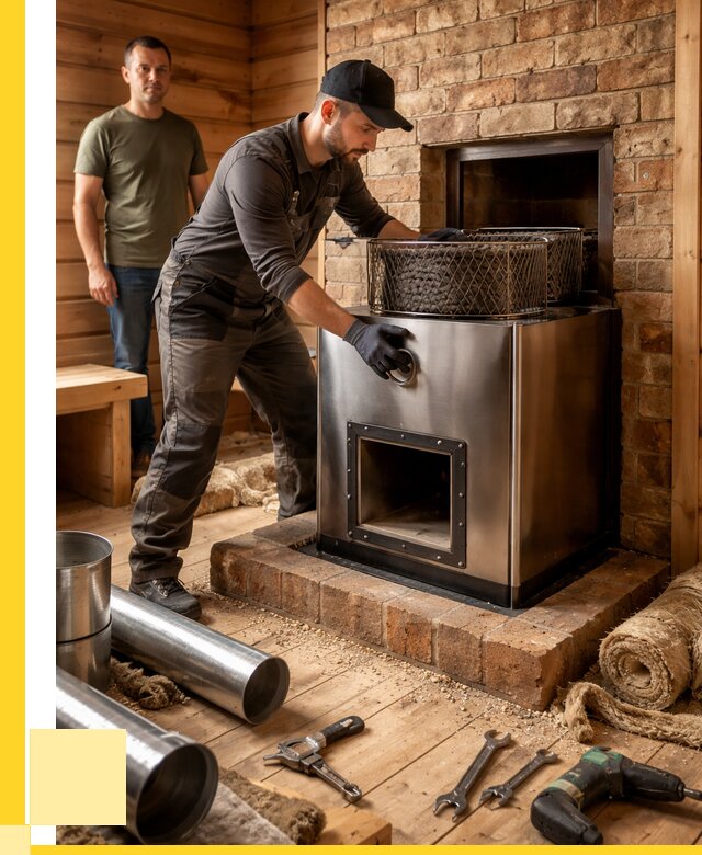 Монтаж банных печей под ключ в Воронеже от 19334 р., ЭриданВрн