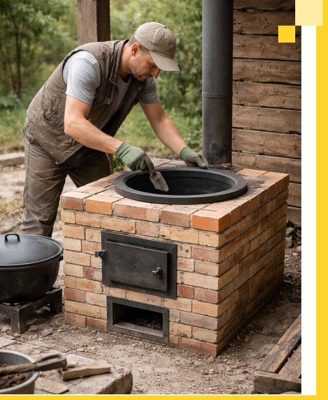 Изготовление и установка печей для казана в Воронеже под ключ