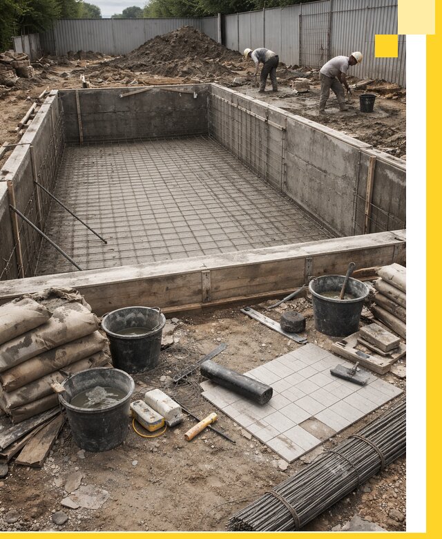 Строительство бассейнов под ключ в Воронеже, дизайн и монтаж