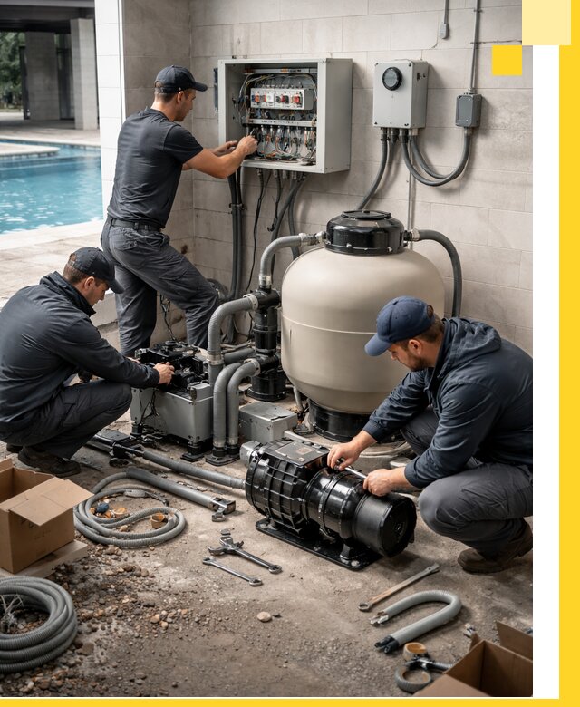 Профессиональный монтаж оборудования для бассейнов в Воронеже