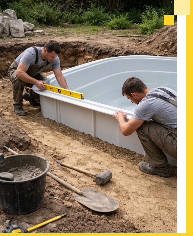 Производство и установка пластиковых бассейнов в Воронеже под ключ