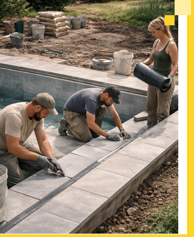 Строительство и монтаж уличных бассейнов под ключ в Воронеже