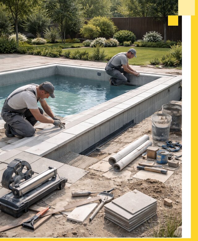 Строительство открытых бассейнов под ключ в Воронеже профессионально