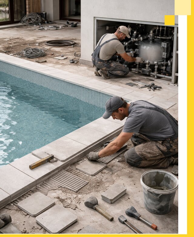 Строительство и монтаж бассейнов в коттедже в Воронеже