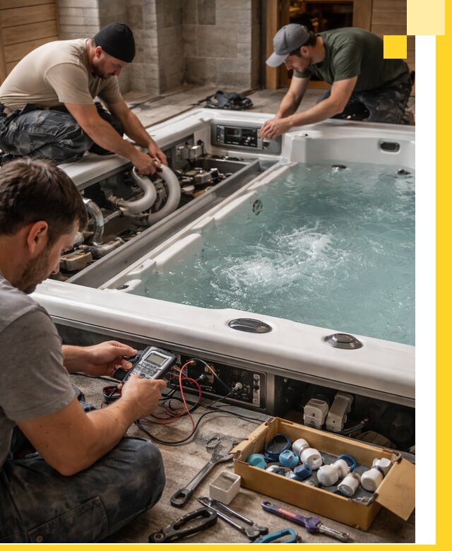 Гидромассажные бассейны под ключ в Воронеже, дизайн и монтаж