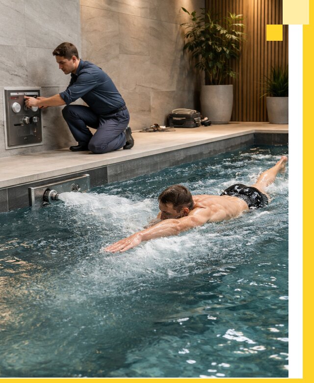 Проектирование и монтаж бассейнов с противотоком в Воронеже