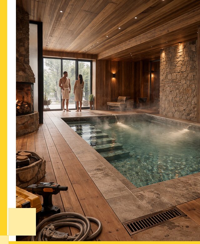 Проекты бань с бассейном под ключ в Воронеже от 80558 р., ЭриданВрн