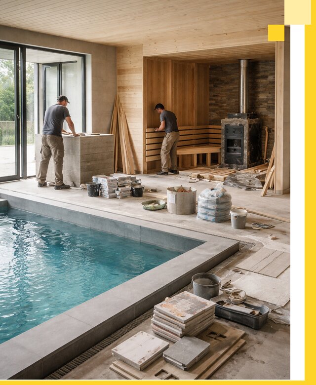 Проектирование и строительство бань с бассейном в Воронеже