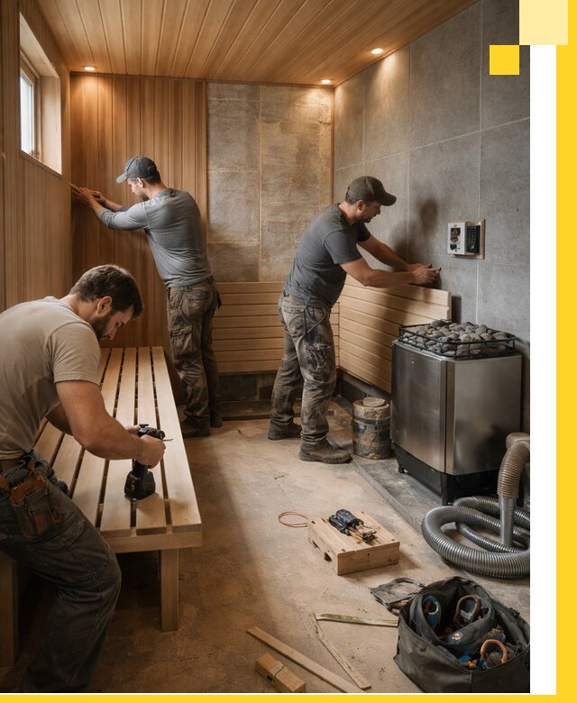 Сауны под ключ в Воронеже, проектирование, строительство, отделка