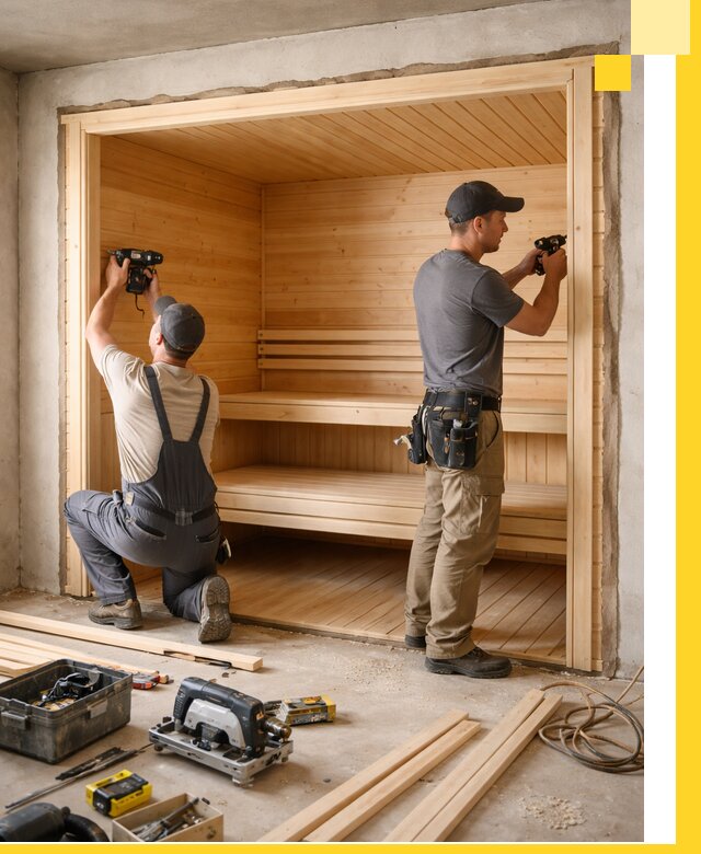 Монтаж саун под ключ в Воронеже — проектирование и установка