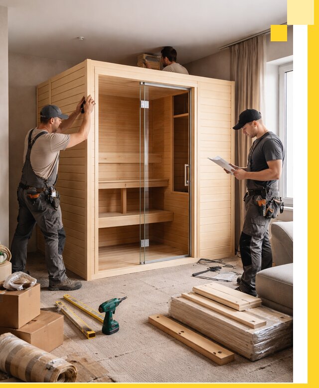 Установка и благоустройство саун в квартире в Воронеже