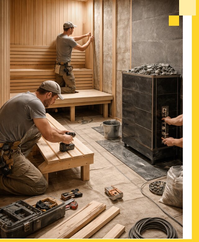Дизайн и строительство интерьерных саун под ключ в Воронеже