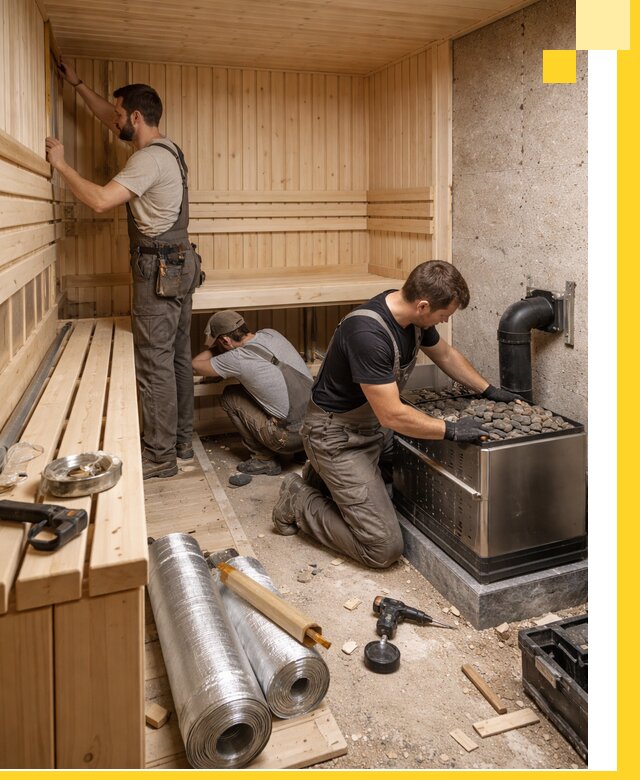 Индивидуальные сауны на заказ в Воронеже под ключ, проект и монтаж