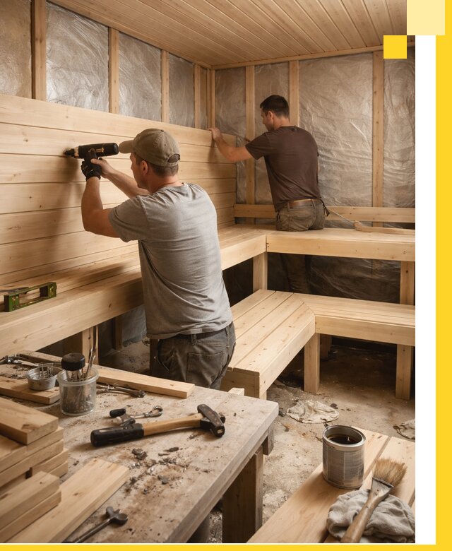 Профессиональная отделка бань и саун под ключ в Воронеже