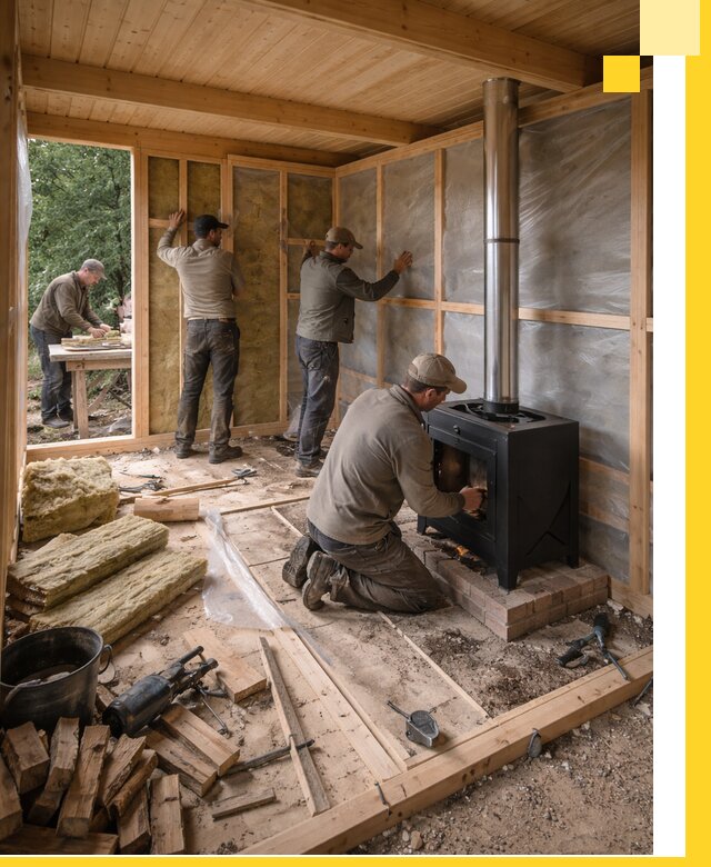 Профессиональный монтаж бань под ключ в Воронеже для дома