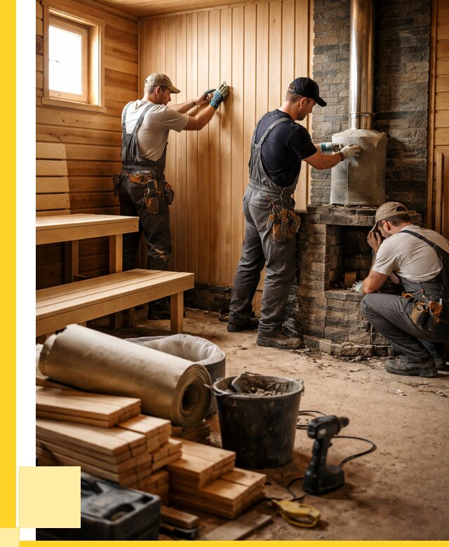 Ремонт бань под ключ в Воронеже от 48335 р. | ЭриданВрн