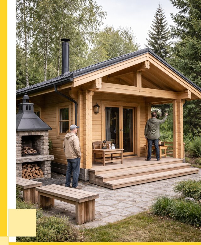 Деревянные бани под ключ в Воронеже от 483345 р. | ЭриданВрн