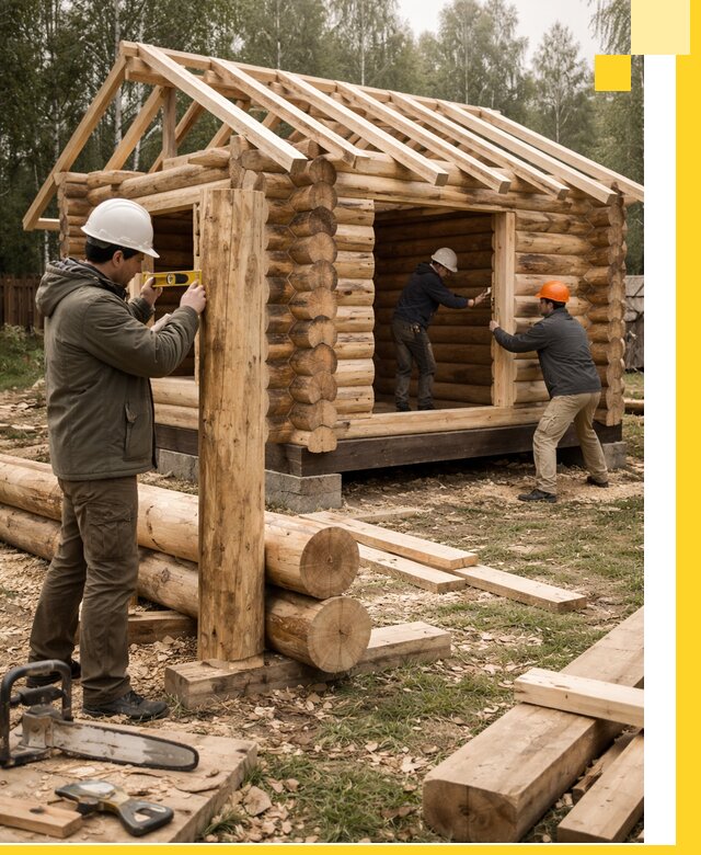 Строительство бань для дачи под ключ в Воронеже с доставкой и монтажом