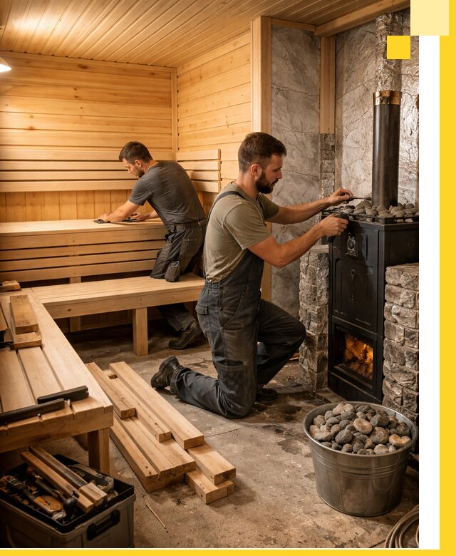 Дизайн и строительство интерьеров бань под ключ в Воронеже