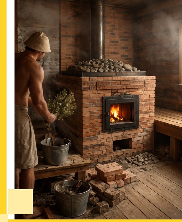 Кирпичные банные печи в Воронеже от 96669 р. | ЭриданВрн