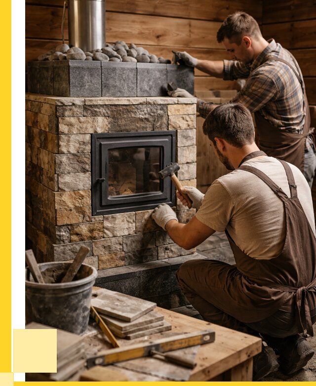 Облицовка банной печи в Воронеже от 16112 р. | ЭриданВрн