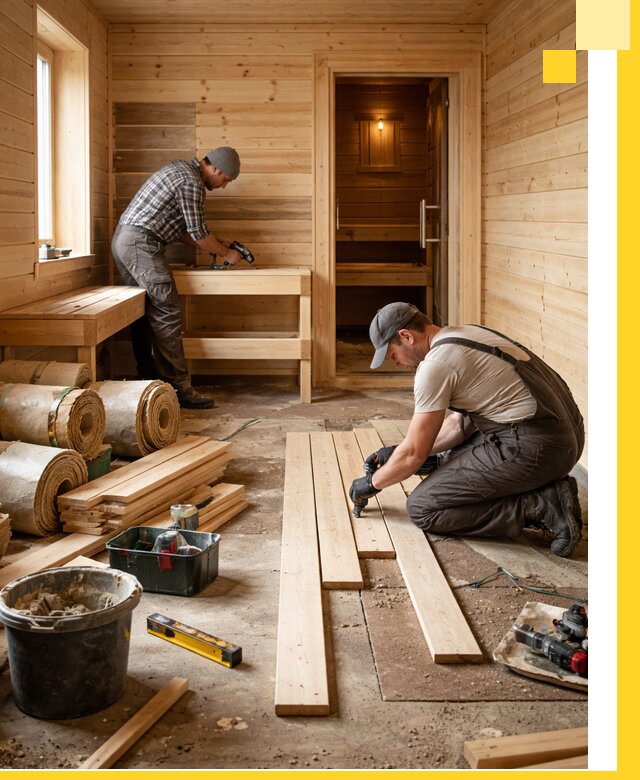 Индивидуальный проект бани с комнатой отдыха под ключ в Воронеже