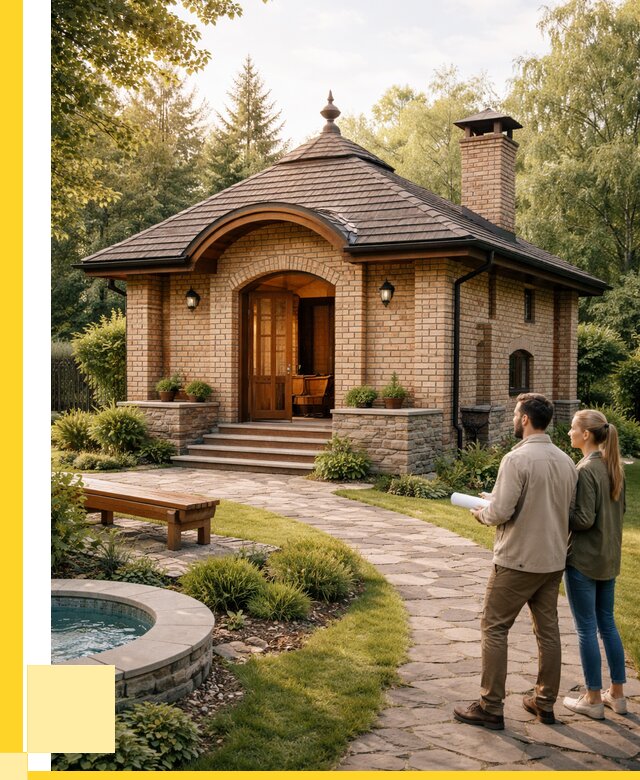 Проект кирпичной бани в Воронеже от 32223 р. | ЭриданВрн