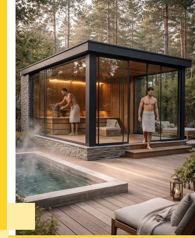 Стеклянные бани и двери в Воронеже от 483345 р. | ЭриданВрн