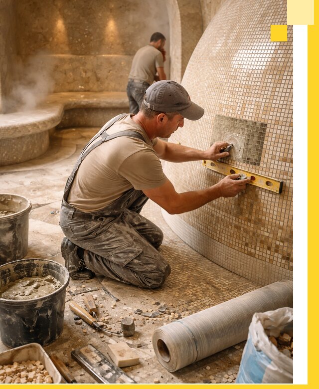 Хамам под ключ в Воронеже: проектирование, строительство, отделка