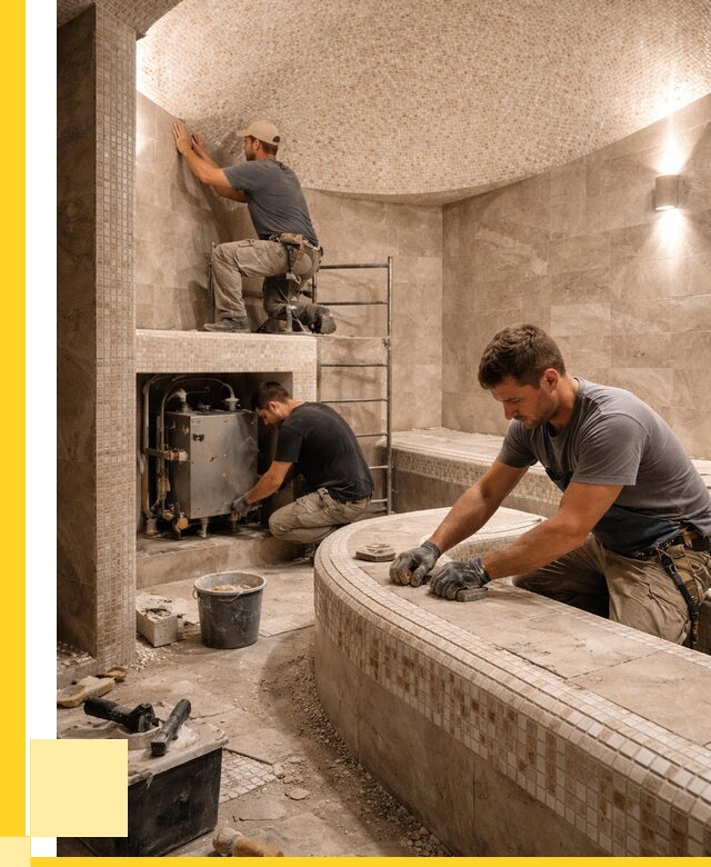 Монтаж хамамов под ключ в Воронеже от 268525 р. ЭриданВрн