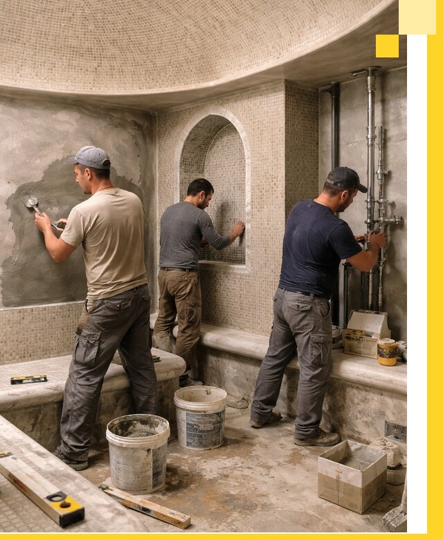 Профессиональный монтаж хамамов под ключ в Воронеже с гарантией