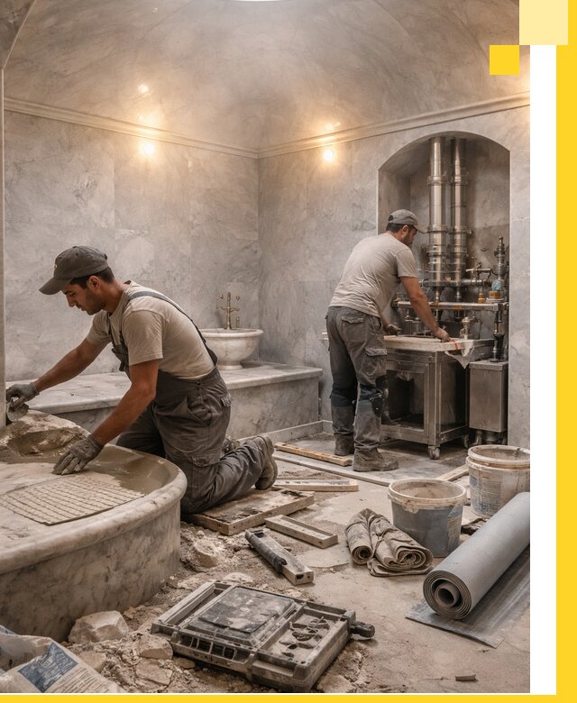 Строительство турецких бань хаммам под ключ в Воронеже