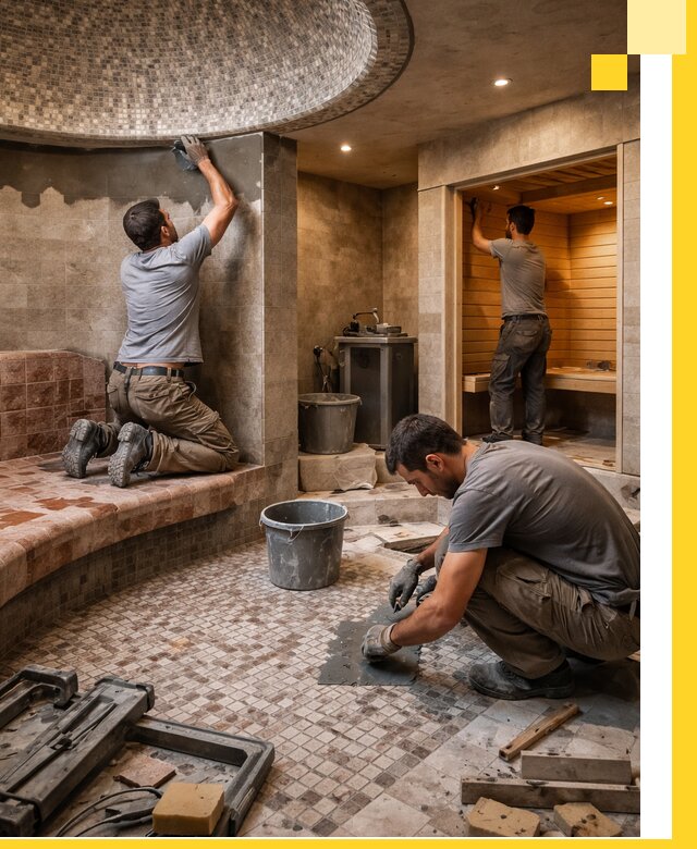 Проект и строительство хамама бани и сауны под ключ в Воронеже