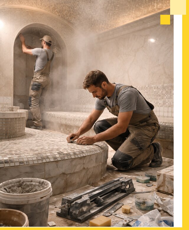 Профессиональный дизайн хамама и SPA под ключ в Воронеже