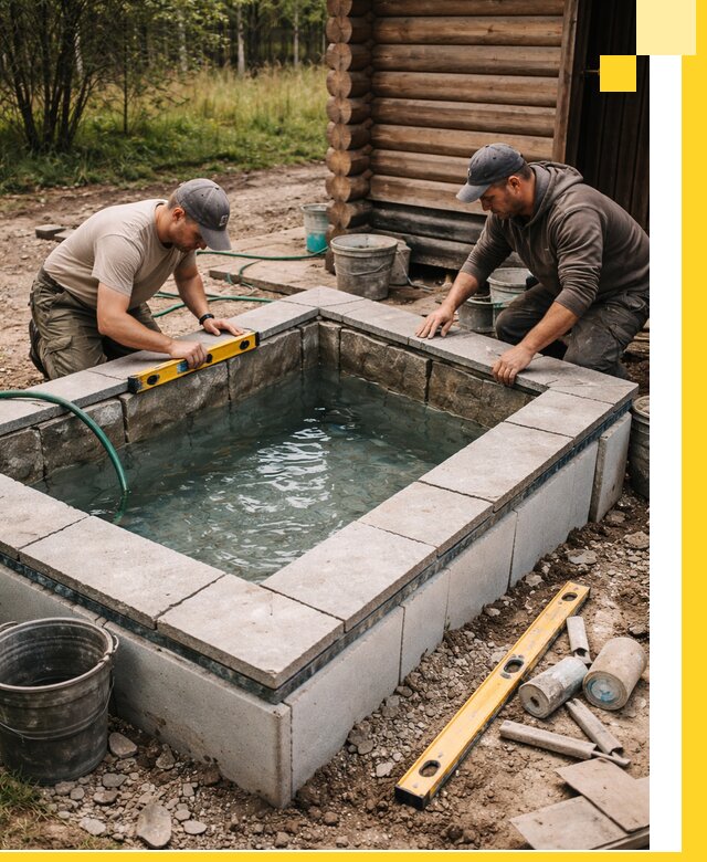 Изготовление и установка холодных купелей под ключ в Воронеже